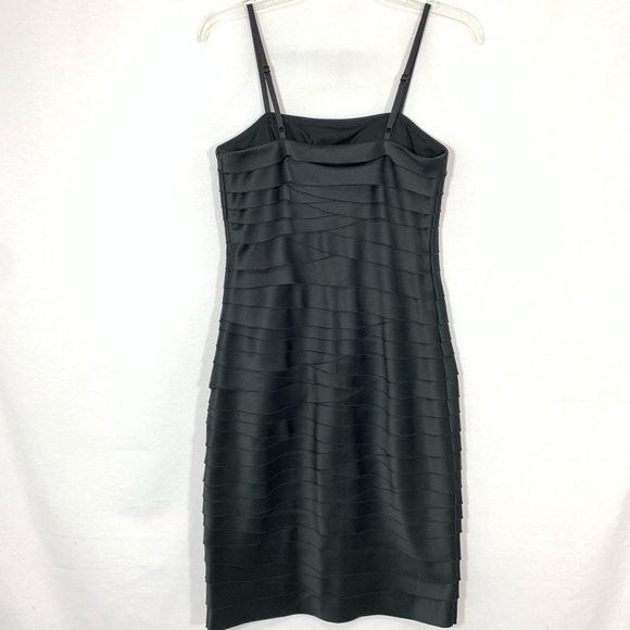 WHBM Black Tiered Dress Formal Special Occasion - Picture 4 of 7